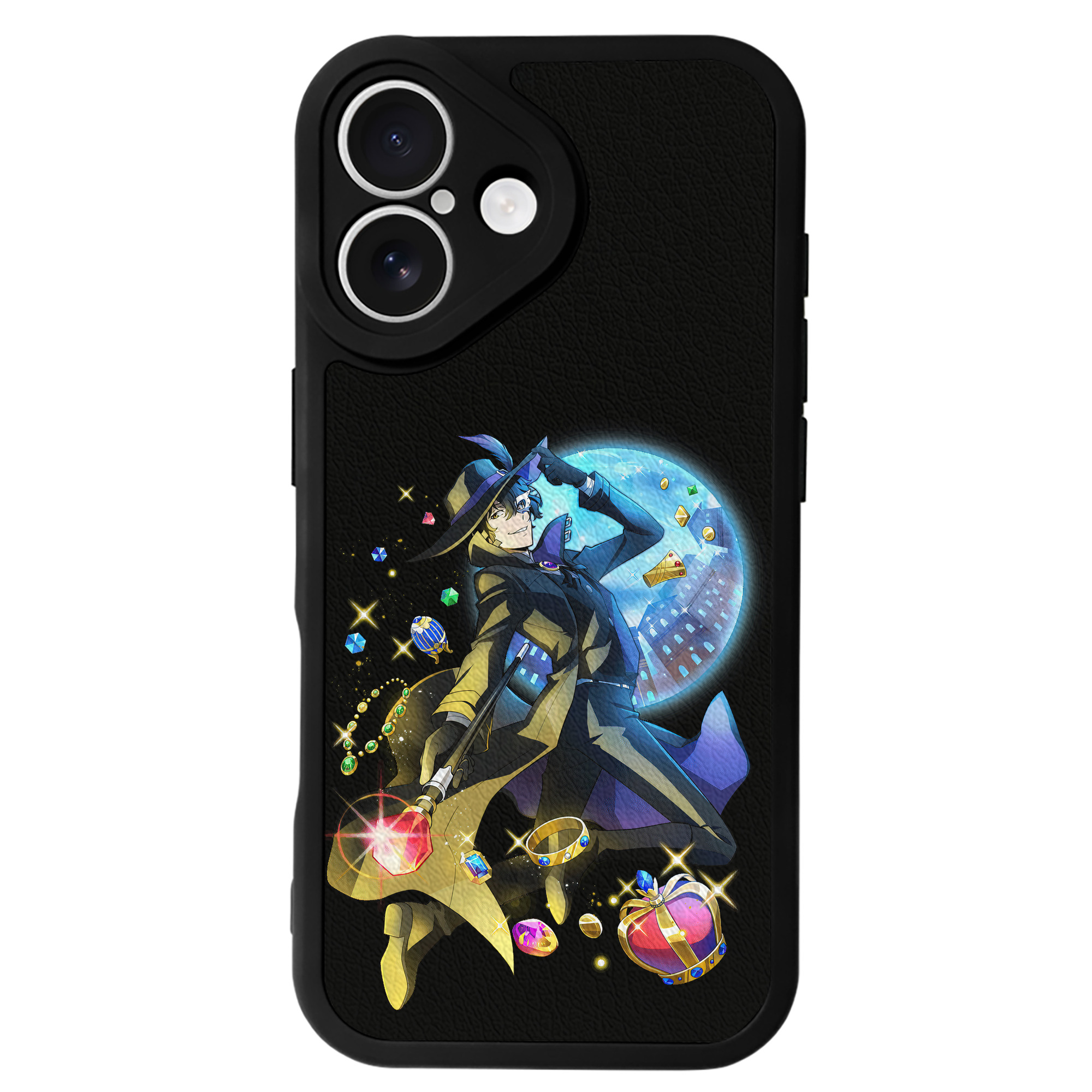 （画像用） 文豪ストレイドッグス Bungo Stray Dogs 【iPhone 16シリーズ対応】シリコンスマホケース（レザー調） 材質：シリコン